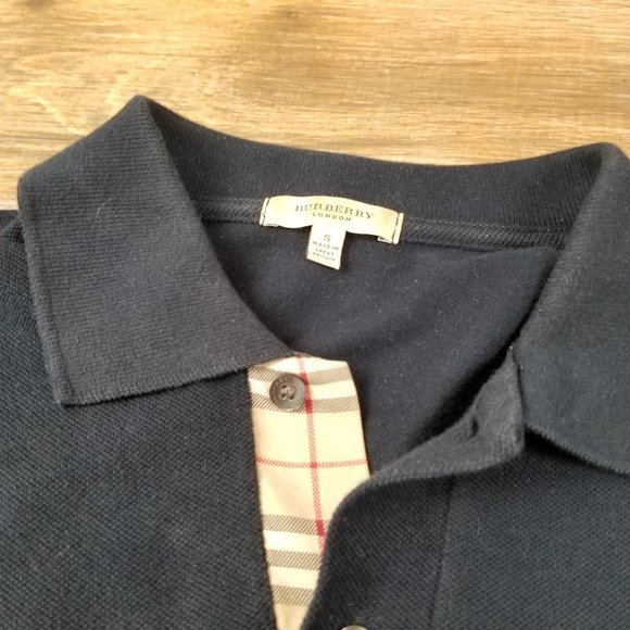 Burberry polo Black Nova Check Large Short Sleeve - Picture 5 of 8